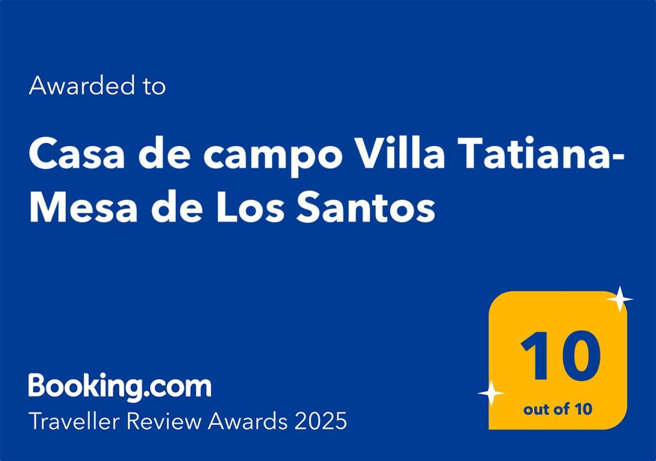 Casa De Campo Villa Tatiana- Mesa De Los Santos מראה חיצוני תמונה